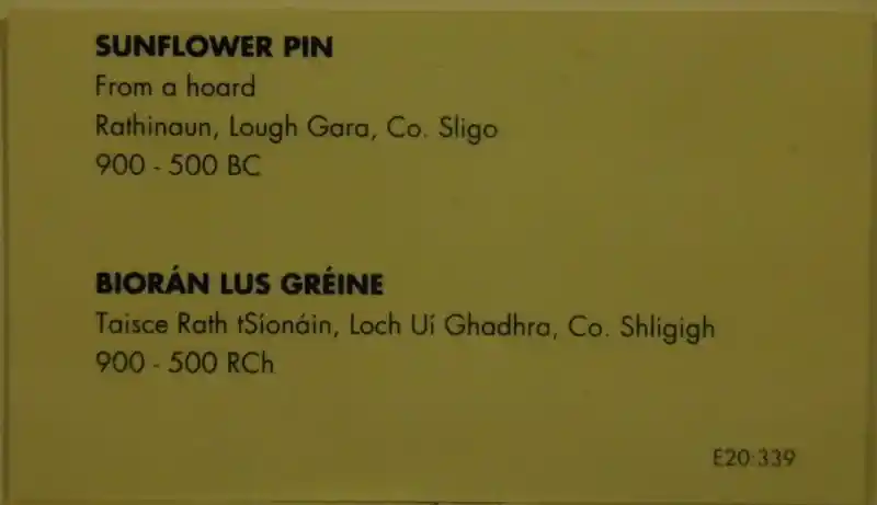 Solar disc, sunflower pin